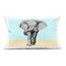 Stupell Industries Sketched Elephant on Blocked Hues Indoor Pillow, 14 x 7 x 20